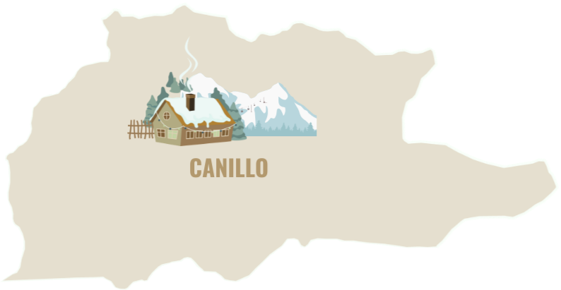 Carte minimaliste de canillo - sol fiscal