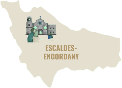 Carte minimaliste Escaldes engordany - Sol fiscal