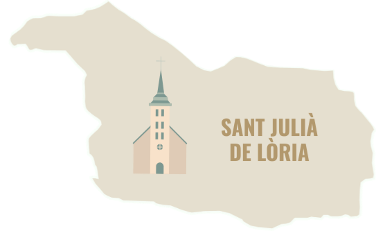 Carte minimaliste Sant julia de loria - Sol fiscal